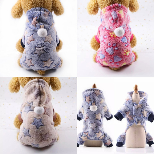 Roupa Para Cachorros Gatos Pijama Macacão Pequenos Pet