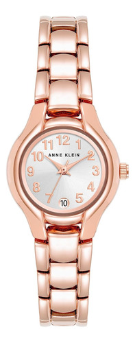 Reloj Pulsera Anne Klein C/ Función De Fecha, Rosa Oro