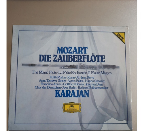 Die Zauberflote -  Mozart - Karajan - 3 Cds - Opera