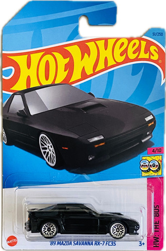 Hot Wheels 89 Mazda Savanna Rx-7 Negro The 80s 4/10 | 2022