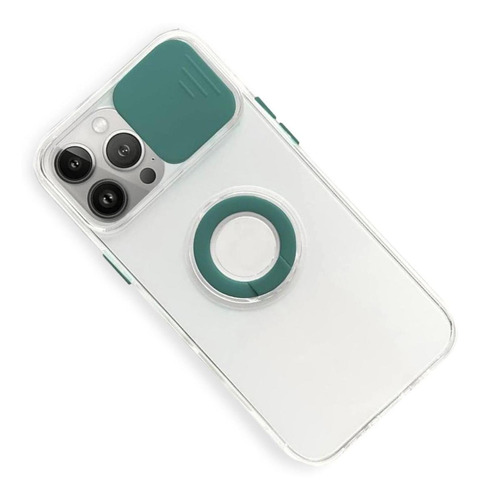 Funda Protector Camara Con Anillo + Mica Para iPhone 14 Plus