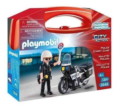 Set De Construcción Playmobil Maletín Policía