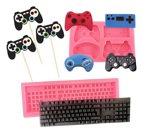 Moldes De Controlador De Juego Teclado Mini Video Gamepad Fo