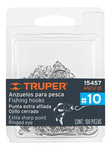Anzuelo Para Pesca No. 10 Truper 15457