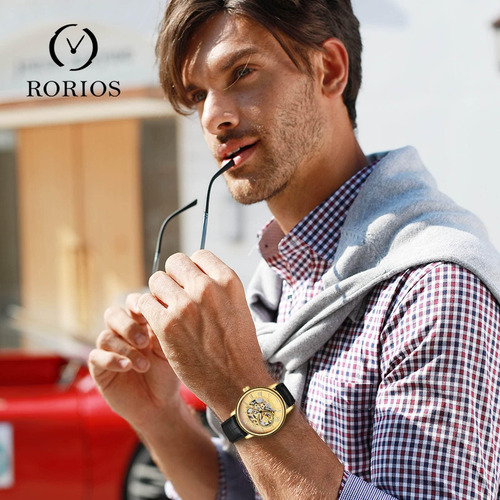 Rorios Relojes Para Hombre Reloj Automático Con Esqueleto Me