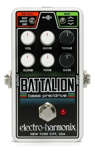 Pedal Bass Electro Harmonix Nano Battalion Préamp Overdrive