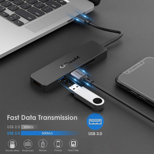 Imagen 3 de 7 de Hub Usb-c - 2 Port Usb 3.0 - Hdmi 4k 30hz Lector Sd/microsd
