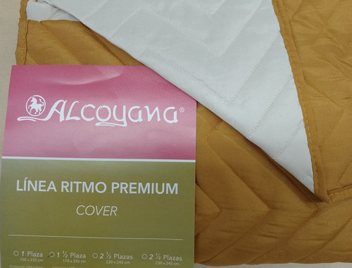 Cover Alcoyana Liso Premium Doble Faz 1 1/2 Plaza