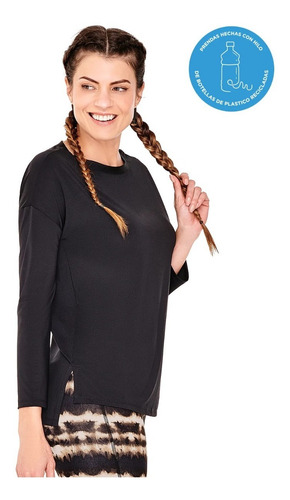181041 Playera Ilusion Manga Fibra Botella Reciclada Tela