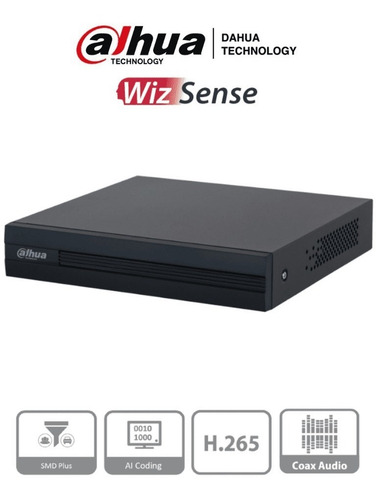 Imagen 4 de 10 de Kit Seguridad Dahua Cctv Dvr 4ch + 4 Camara Infrar + Balun
