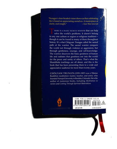 Shambhala -the Secret Path Of The Warrior - Chogyam Trungpa (Usado)