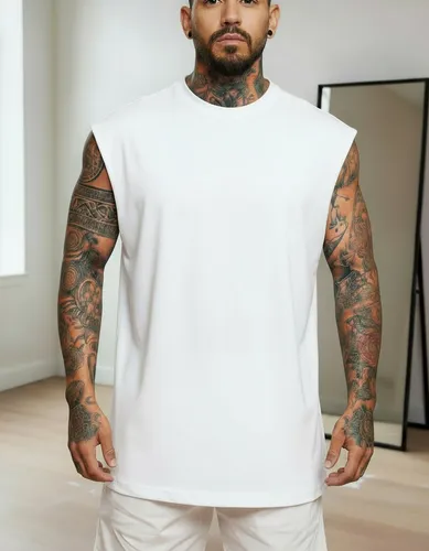 Regata Oversized Masculino Tamanho Grande Básica Lisa