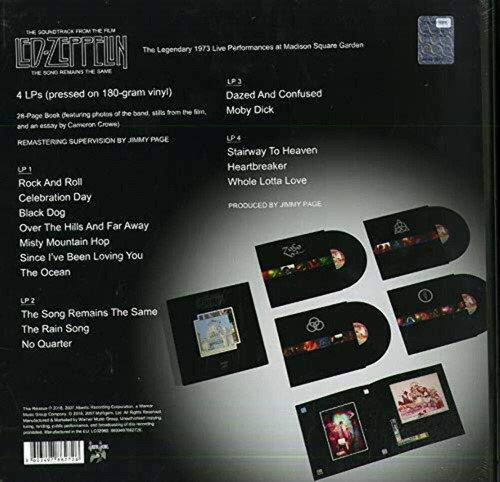 Led Zeppelin Song Remains The Same 4 Vinilos Nuevos Box