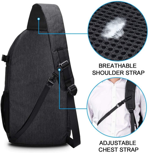 Imagen 8 de 9 de Mochila Para Camara Reflex Nikon Canon Sony Tripode Lente