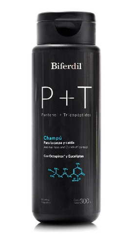 Shampoo Biferdil P + T Para La Caspa Y Caida Capilar X 300ml