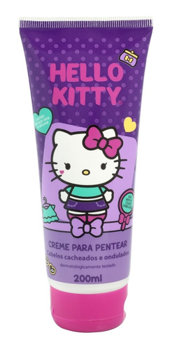 Imagem 1 de 1 de Creme De Pentear Cacheados Hello Kitty 200ml Cia Da Natureza