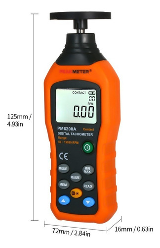 Xd Peakmeter Tacómetro Digital Portátil Motor De Contacto