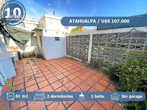 Apartamento En  Atahualpa, 2 Dormitorios, Planta Baja Con Patio De 14 M2!