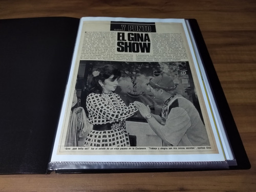 Gina Lollobrigida * Carpeta Recortes Revistas Clippings (Usado)
