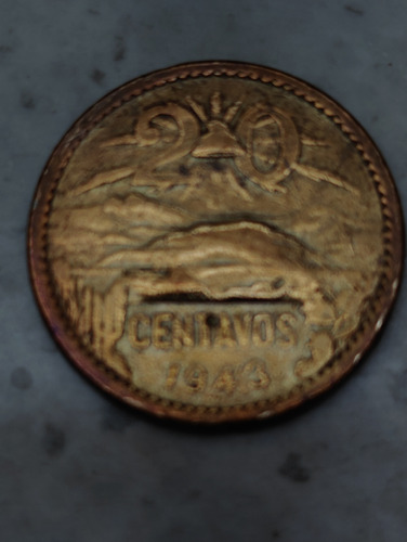 Moneda De 20 Centavos 1943