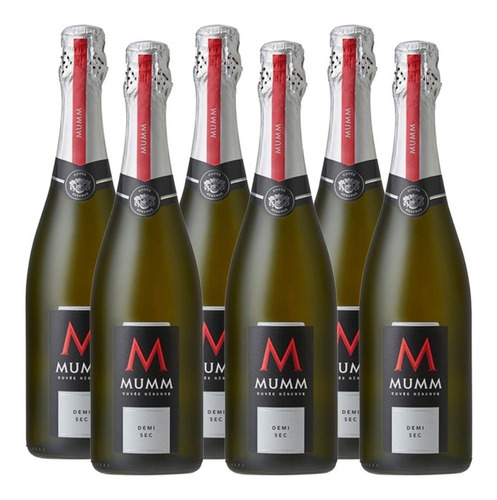 Champagne Mumm Cuvee Reserve Demi Sec 750 Ml. Caja 6 Botella