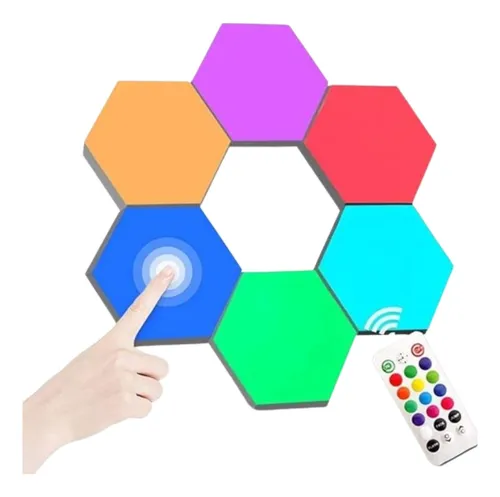 Set Luces Led Hexagonales Inteligentes Para Hogar 6p-l