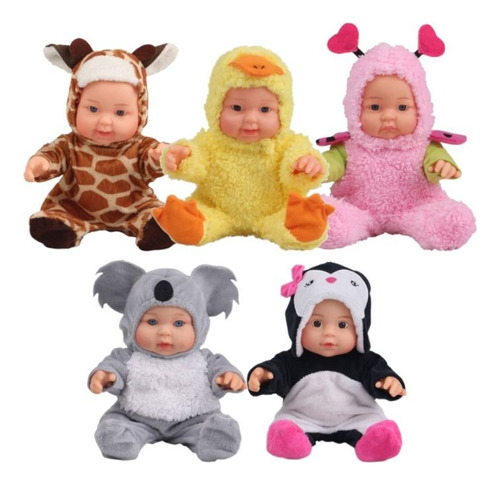 Bebe Bebote Con Pijama Animales Peluche Jirafa Patito Koala 