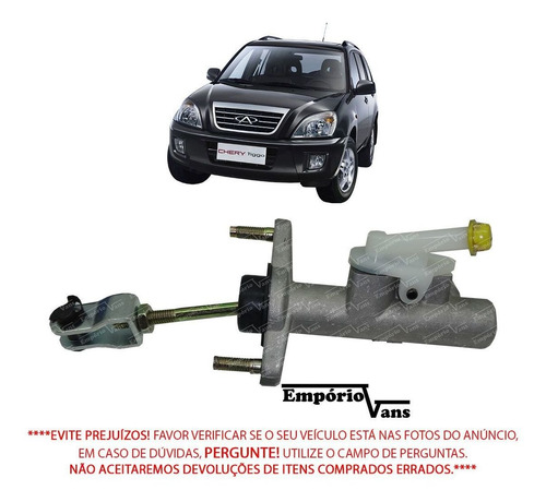 Imagem 1 de 3 de Cilindro Mestre Embreagem Chery Tiggo 2.0