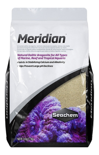 Meridian 3.5kg Seachem Sustrato Acuario Marino Arrecife