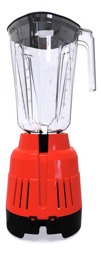 Licuadora Bosstech Bsed-b1 2 L Roja Con Vaso De Plástico