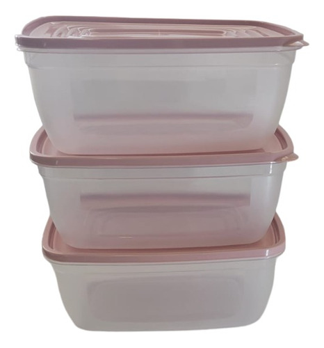 Set/3 Pzs Herméticos Plásticos Grandes Recipientes Almacenar