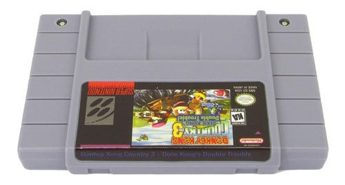 Fita Snes Donkey Kong Country 3 Cartucho Salvando
