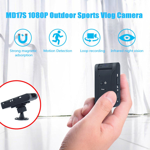 Imagem 5 de 6 de Md17s 1080 P Câmera Vlog Esportes Ao Ar Livre 180 Movimento