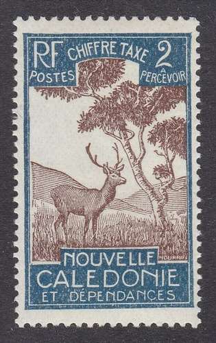 Estampillas Nueva Caledonia 1928 - Postage Due / Ciervo 