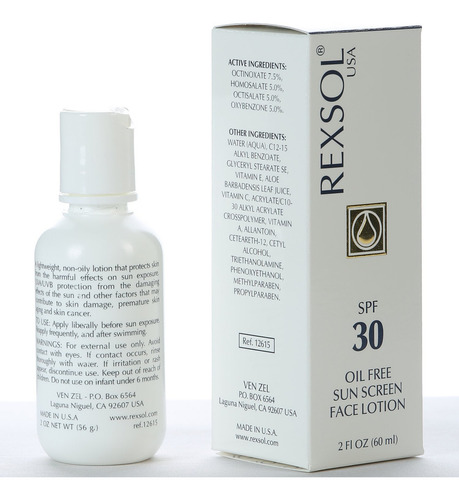 Rexsol Spf 30 Oil Free Sunscreen Face Lotion | With Vitamin