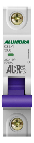 Disjuntor Alumbra Unipolar C32