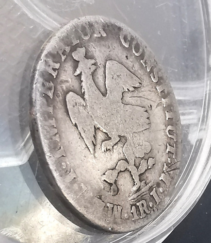 Moneda Original Plata Un Real 1822 Agustin De Iturbide