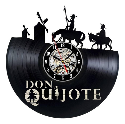 Reloj Corte Laser 3542 Don Quijote De La Mancha Siluetas