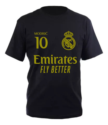 Remera De Algodón Real Madrid - Jugadores - Golden Edition