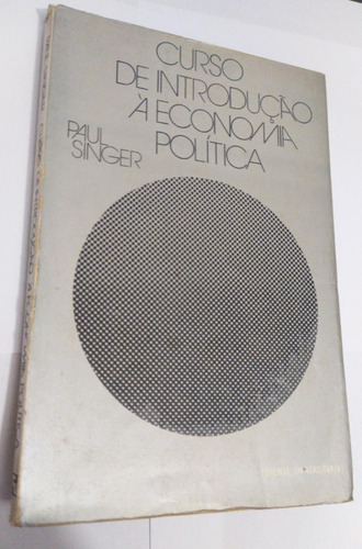 Livro Introdução À Economia Politica - Paul Singer