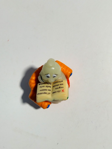 Muñeco Fantasmini Lector Miniatura Luminosa 1996 Kinder (Usado)