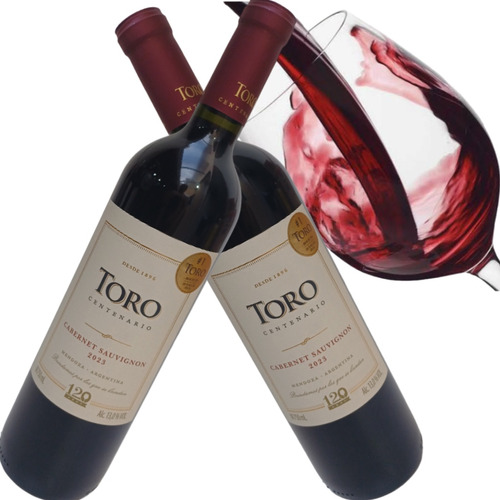 2 Vinhos Argentino Toro Tinto Meio Seco  Cabernet Sauvignon.