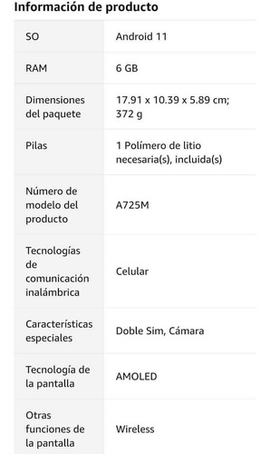 Samsung Galaxy A72 Azul (Usado)