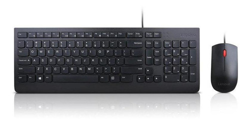 Kit de teclado e mouse Lenovo 4x30l79888 de cor preto