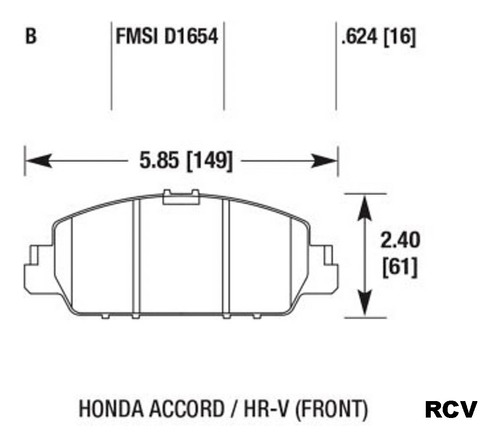 Balatas Disco  Delantera Para Honda Accord Exr 1.5t 2018