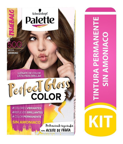  Tinte Cabello Palette Perfect Gloss Per - Ml Tono 500 Moca Cremoso