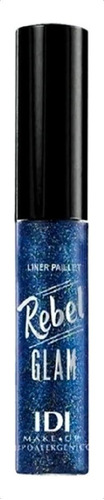 Idi Make Up Delineador Glitter Rebel Glam 02 Blue Glam Color Azul
