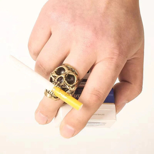Anillo Sostenedor De Cigarro En Forma De Calavera Accesorio