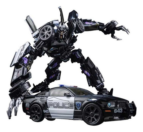 Transformador Robot Barricadas Coche De Policía De Juguete
