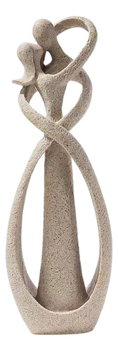 Figura Abstracta De Regalo Para El Día De Una Pareja Besándo